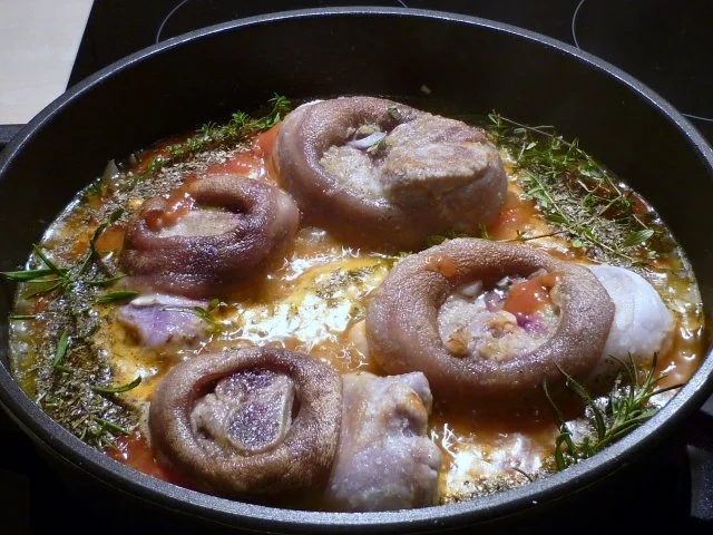 Rezept: Beinscheiben ( Schweinsknöchle ) - rohe …...... Bild Nr. 3 Beinscheiben ( Schweinsknöchle ) - rohe …...... - Rezept - Bild Nr. 3