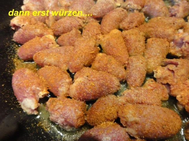 Geflügel:   HÄHNCHENHERZEN pikant gebraten - Rezept - Bild Nr. 5