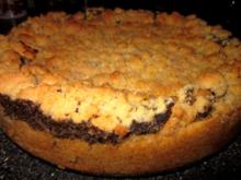 Mohnkuchen mit Streuseln - Rezept