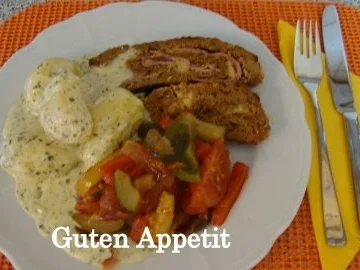 Hackfleischroulade alla Cordon bleu - Rezept