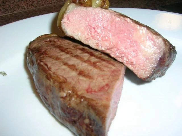 Rumpsteak mit Pfifferlingen und Bratkartoffeln aus rohen Kartoffeln - Rezept - Bild Nr. 6