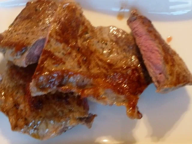 Rumpsteak mit Pfifferlingen und Bratkartoffeln aus rohen Kartoffeln - Rezept - Bild Nr. 18