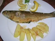 Forelle gebraten, mediterran gefüllt  (meine "einfache" Forelle zum Feierabend) - Rezept