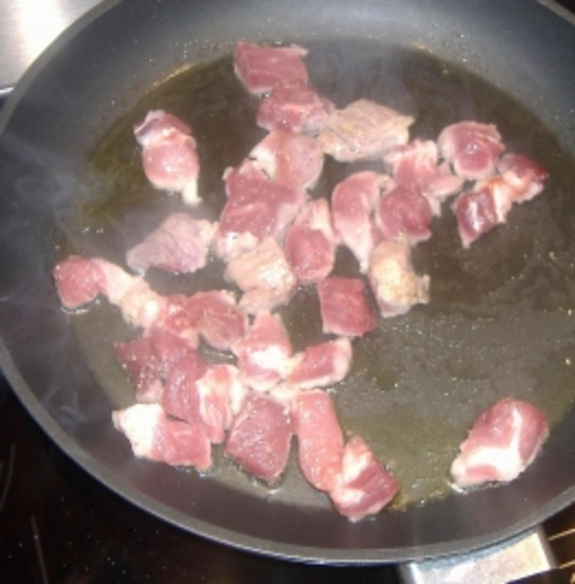 Wirsing-Fricco mit Schweinefleisch - Rezept