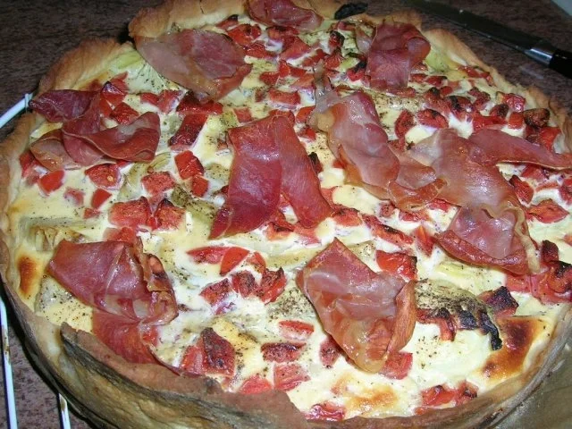 Artischockentorte mit Tomatenguss - pur oder als Beilage zu genießen - - Rezept