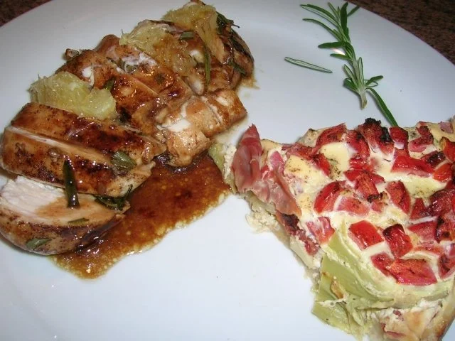 Hühnchen in Balsamico-Orangen-Rosmarinsoße - Rezept - Bild Nr. 3