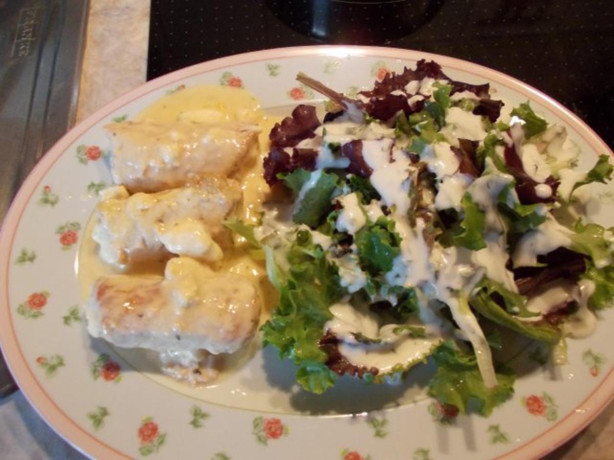 Gefüllte Minutensteaks mit frischem Pflücksalat..... - Rezept - kochbar.de