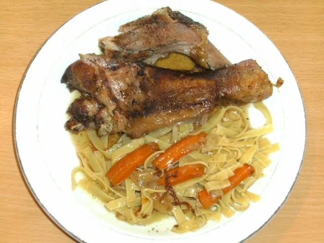 Fleisch: Puten-Unterkeule geschmort - Rezept