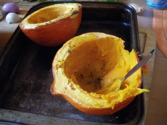 Rezept: Nackensteak mit gerösteten Kürbis Bild Nr. 2 Nackensteak mit gerösteten Kürbis - Rezept - Bild Nr. 2