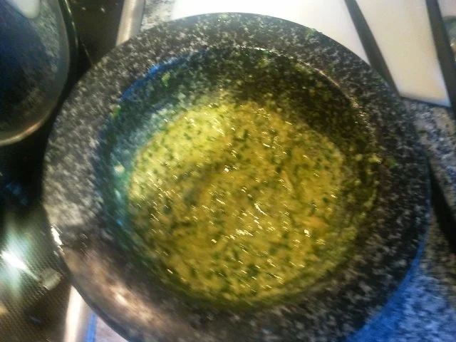 Pasta mit schnittigem Pesto. - Rezept - Bild Nr. 3