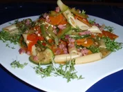 Schinken-Gemüse-Nudelpfanne - Rezept