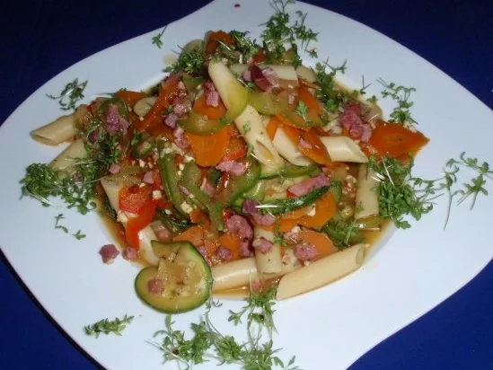 Schinken-Gemüse-Nudelpfanne - Rezept - Bild Nr. 11