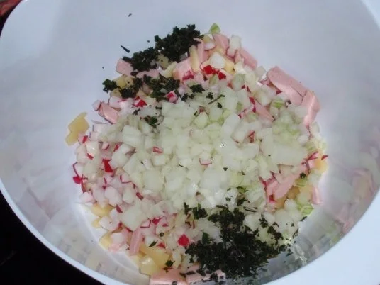 Rezept: Köstlicher Wurstsalat Bild Nr. 4 Köstlicher Wurstsalat - Rezept - Bild Nr. 4