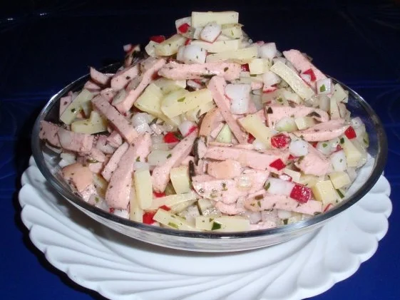 Rezept: Köstlicher Wurstsalat Bild Nr. 7 Köstlicher Wurstsalat - Rezept - Bild Nr. 7