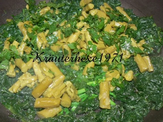 Rezept: Lachsfilet und Crevetten im Grünen Bild Nr. 3 Lachsfilet und Crevetten im Grünen - Rezept - Bild Nr. 3