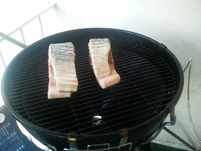 Piatta de Mare / Fischplatte a la Nightcooker mit Monsterlachsteak - Rezept - Bild Nr. 7