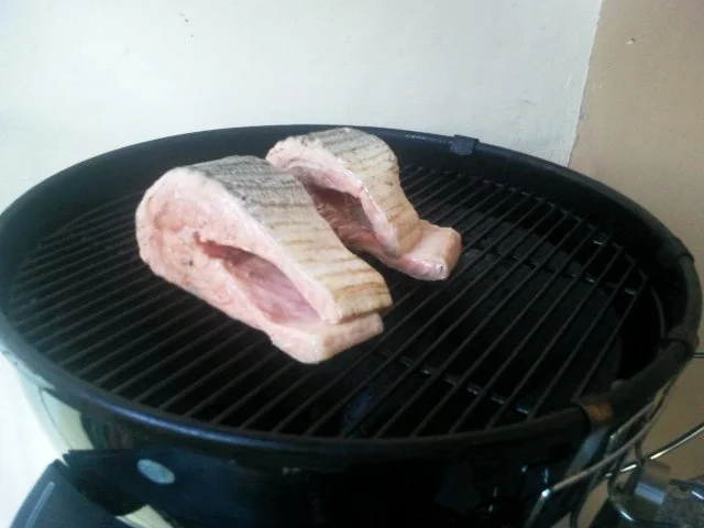 Piatta de Mare / Fischplatte a la Nightcooker mit Monsterlachsteak - Rezept - Bild Nr. 8