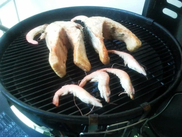 Piatta de Mare / Fischplatte a la Nightcooker mit Monsterlachsteak - Rezept - Bild Nr. 10