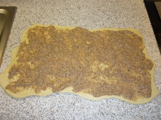 Hefeschnecken mit einer Nussfüllung - Rezept - Bild Nr. 2