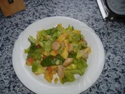 Bratwurst - Kartoffel - Romanasalat - Rezept