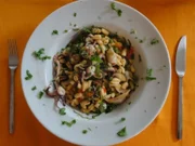 Gnochettini mit Tintenfischchen - Rezept