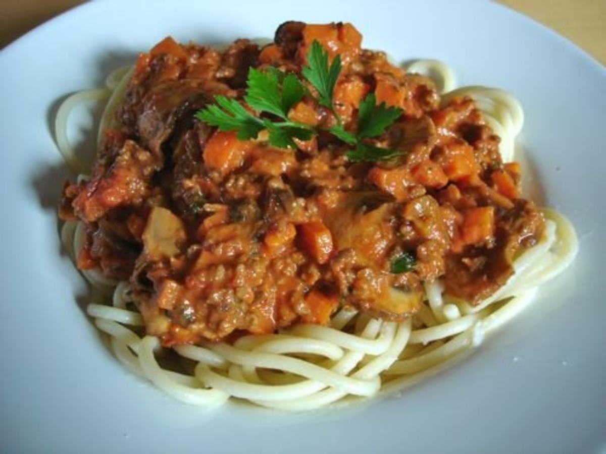 Spaghetti mit Bolognese-Ragout - Rezept