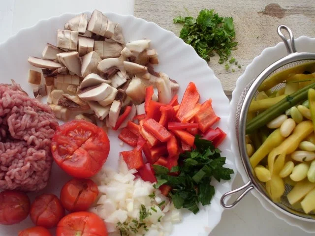 Bohnen-Tomaten-Hack-Pfanne - Rezept - Bild Nr. 5