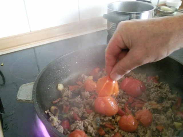 Bohnen-Tomaten-Hack-Pfanne - Rezept - Bild Nr. 11