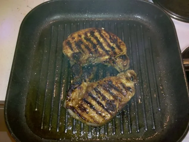 Fleisch: Scharfes Stielkotelett mit Austernpilzsoße - Rezept - Bild Nr. 10