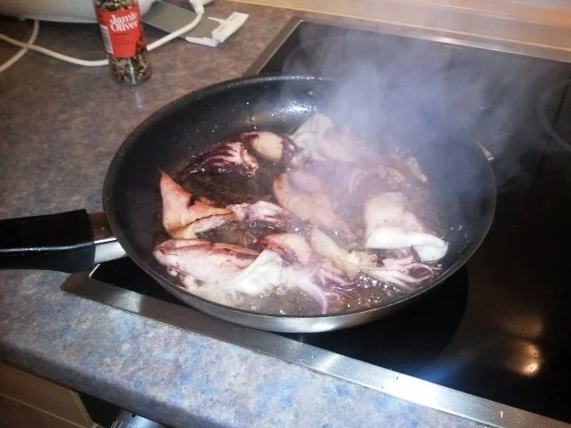 Ohne-Knobi Calamare-Pfanne - Rezept - Bild Nr. 3