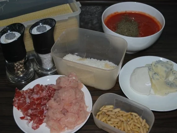 Rezept: Würzige Käse-Hähnchen-Lasagne Bild Nr. 2 Würzige Käse-Hähnchen-Lasagne - Rezept - Bild Nr. 2