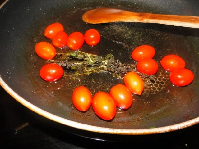 Zucchine-Pilzgemüse mit frischen Tomaten Vegitarisch oder - Rezept - Bild Nr. 3