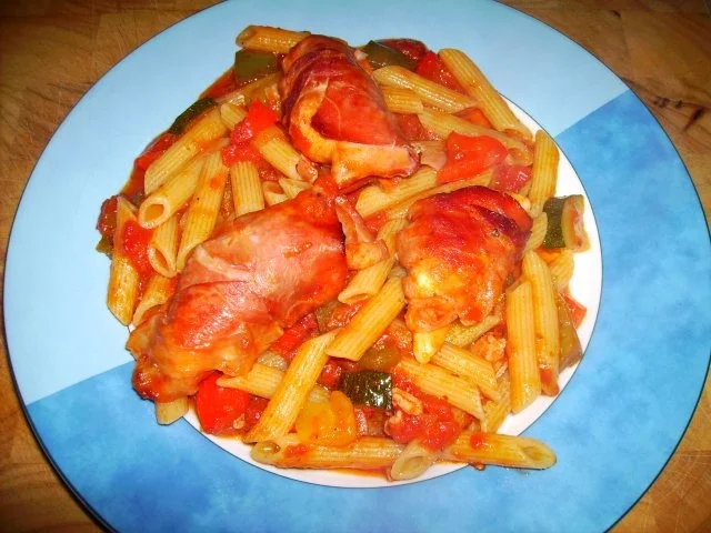 Rezept: Hühnchen im krossen Schinkenmantel Bild Nr. 11 Hühnchen im krossen Schinkenmantel - Rezept - Bild Nr. 11