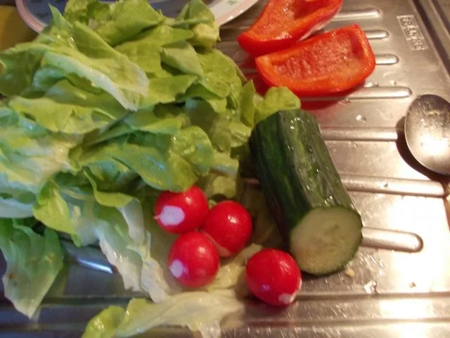 Gebratene Garnelen schlafen im Salatbett  !!!!!! - Rezept - Bild Nr. 3