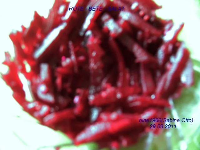 Rezept: ROTE - BETE - SALAT ROTE - BETE - SALAT - Rezept