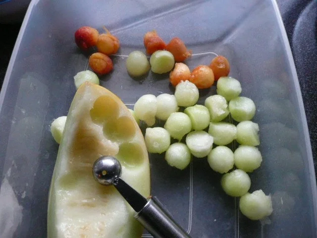 VORSPEISE / MELONENSALAT MIT RIESENGARNELE - Rezept - Bild Nr. 2