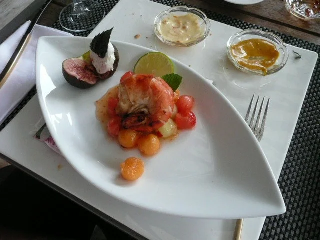 VORSPEISE / MELONENSALAT MIT RIESENGARNELE - Rezept - Bild Nr. 4