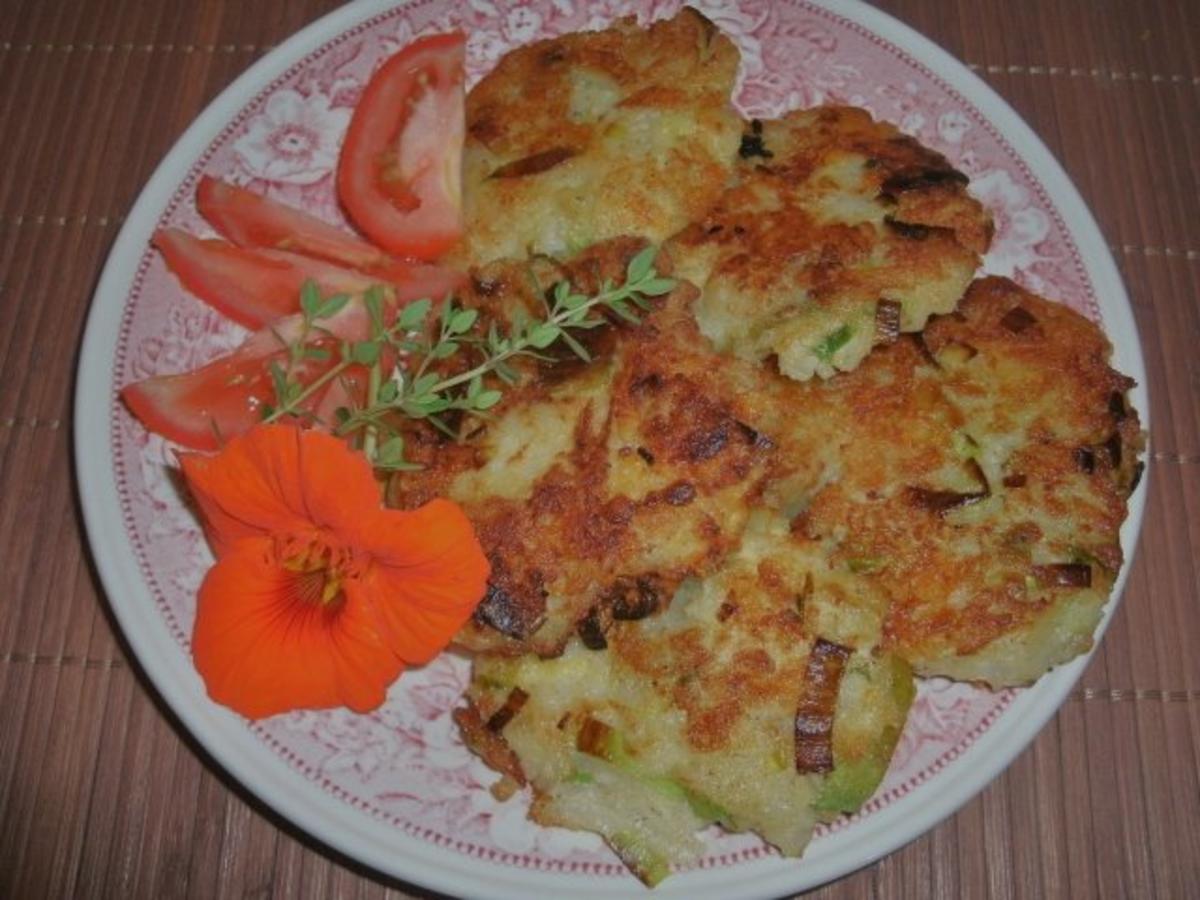 Bilder für Kartoffelrösti mit Käse und Porree - Rezept