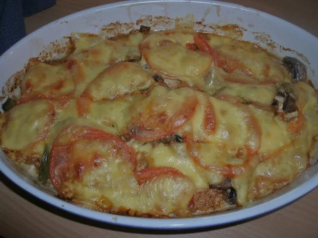 Überbackenes Hähnchenbrustfilet - Rezept