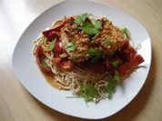 Schweinefilet in Erdnusskruste - Rezept