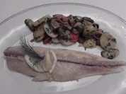 Bachsaibling in der Salzkruste mit  lauwarmen Kartoffelsalat - Rezept