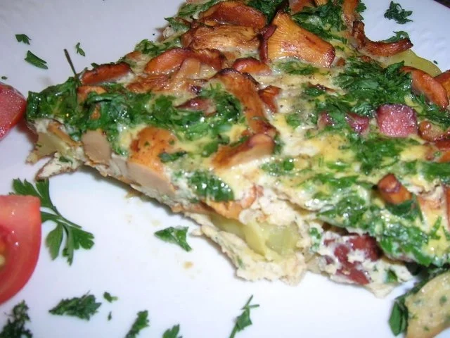 Pfifferling-Bauern-Omelett, das etwas andere Omelett  (meine schnelle Feierabendküche) - Rezept - Bild Nr. 2