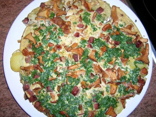 Pfifferling-Bauern-Omelett, das etwas andere Omelett  (meine schnelle Feierabendküche) - Rezept - Bild Nr. 3