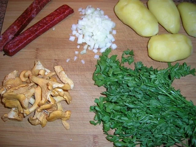 Pfifferling-Bauern-Omelett, das etwas andere Omelett  (meine schnelle Feierabendküche) - Rezept - Bild Nr. 12