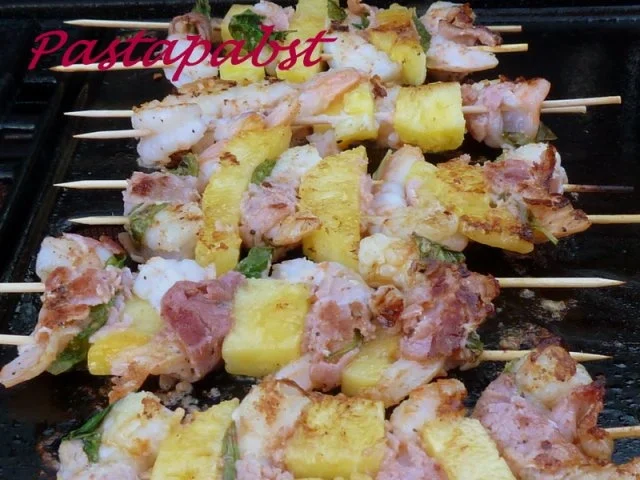 Rezept: Garnelen Spieße Garnelen Spieße - Rezept