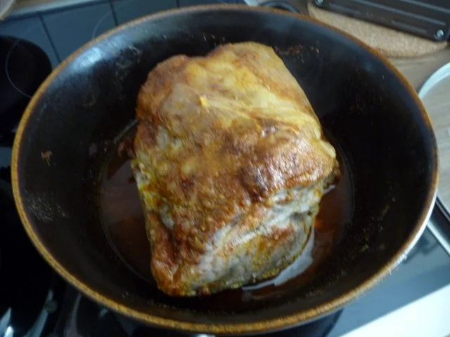 Schwein : Schweinekamm (Hals) unter Senfkruste - Rezept - Bild Nr. 4