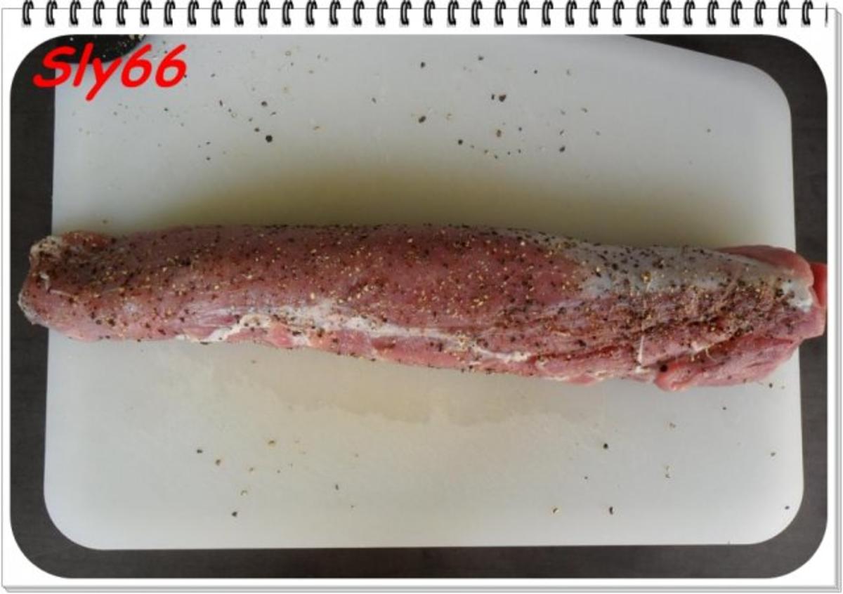 Fleischgerichte:Schweinefilet sanft Gegart mit Pfifferlingsoße - Rezept - Bild Nr. 2