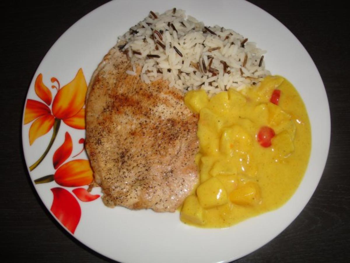 Putenschnitzel in Curry Früchte Rahm - einfach - von mommy1971