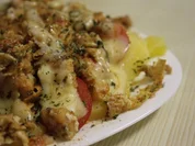 Kartoffel-Teller mit Flusskrebs-Rührei - Rezept