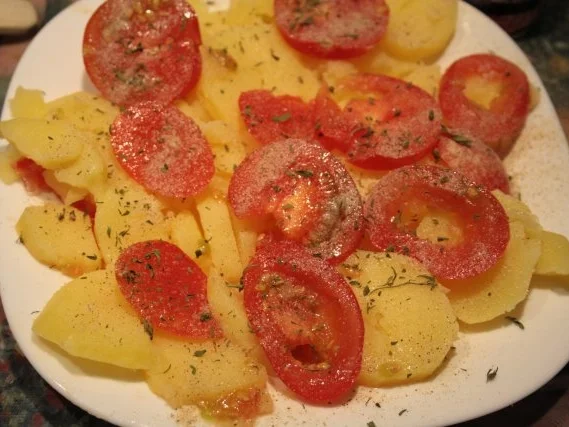 Kartoffel-Teller mit Flusskrebs-Rührei - Rezept - Bild Nr. 5